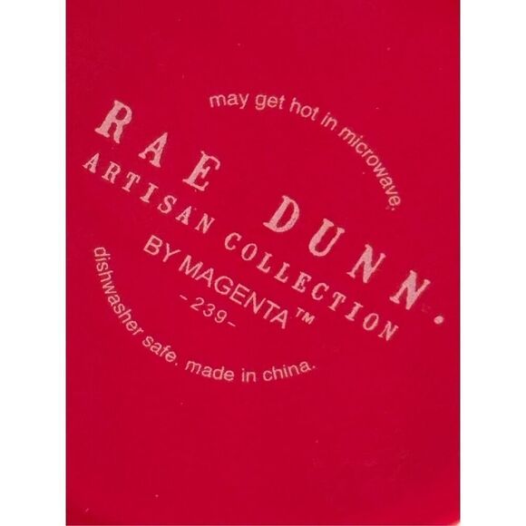 Rae Dunn Red Valentine XOXO Mug Magenta 239-Coffee Tea Oversized ‘Faux Handmade’ - Picture 2 of 6